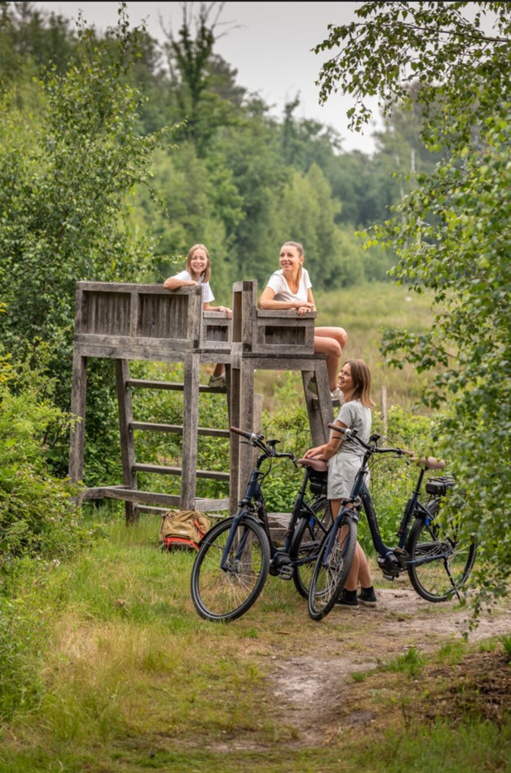 fietsen door het Munsterbos